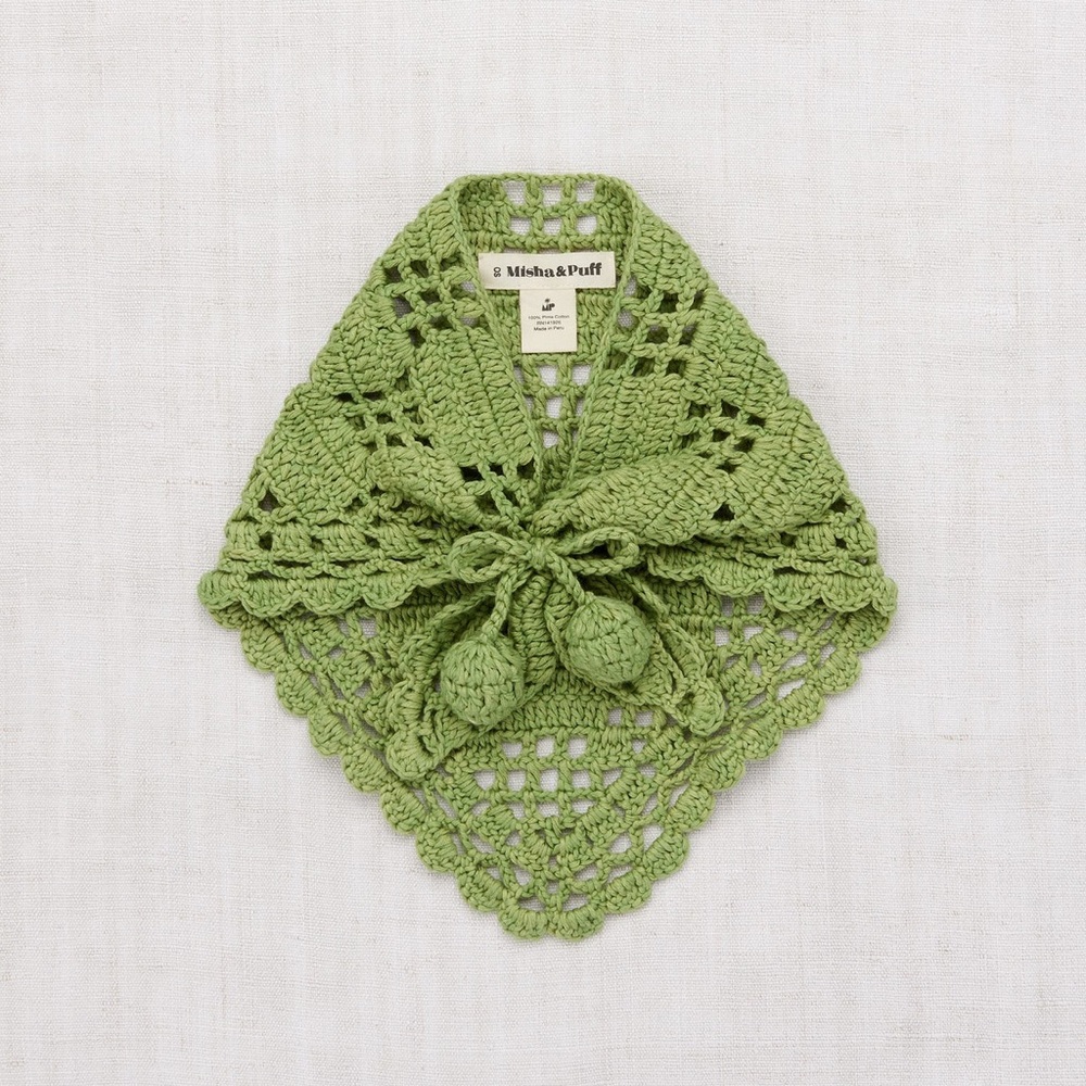 Misha & Puff Crochet Kerchief - Willow